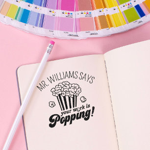 Cute Custom Personalised Teacher Gift Self-inking Stamp