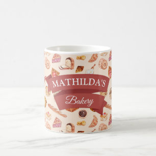 Cute custom personalized bakery  coffee mug