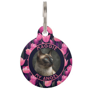 Cute Custom Pet Owner Gift Tulip Print Tag