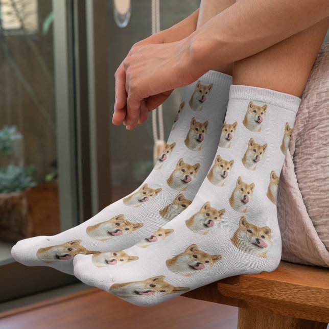 Cute Custom Pet Photo Socks (Creator Uploaded)
