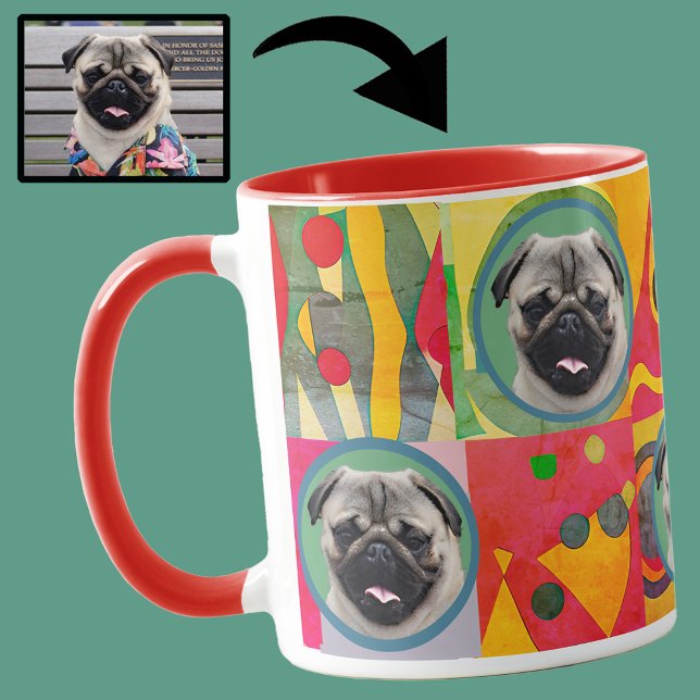 Cute Custom Photo Dog Lover Mum Grandma Gift      Mug (Creator Uploaded)