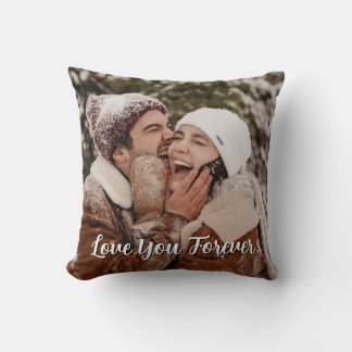 Cute Custom Photo Keepsake COUPLE Gift Throw Pill Cushion