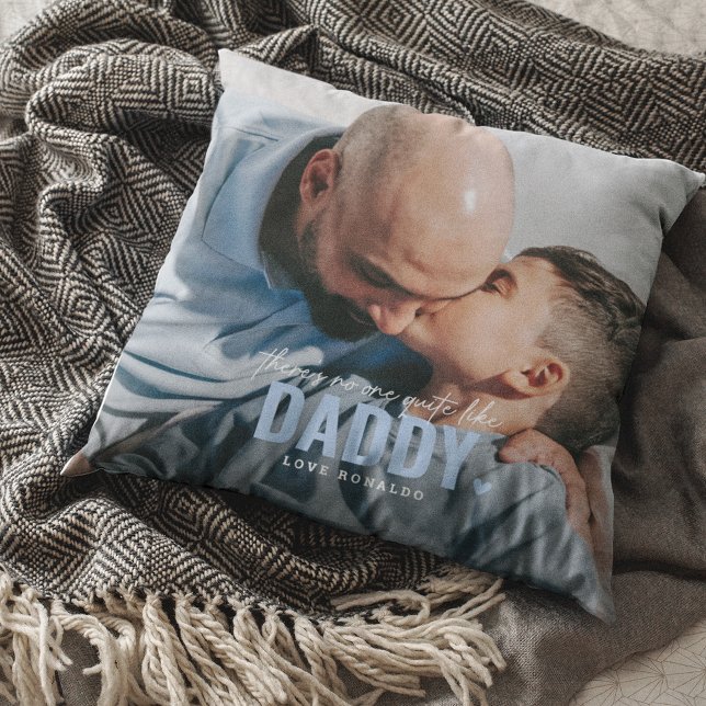 Cute Custom Photo Keepsake DADDY Gift Cushion (Creator Uploaded)