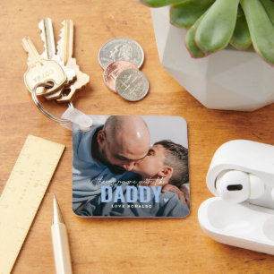 Cute Custom Photo Keepsake DADDY Gift Key Ring