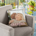 Cute Custom Photo Keepsake GRANDMA Gift Cushion<br><div class="desc">Modern Custom Photo Pillow with the text 'There's no one quite like GRANDMA' featuring a combination of script and sans typography and a cute little heart. Personalise with the name of whom it's from. This pillow would work for (grandpa, mother, father, sister etc). A precious keepsake gift for family members....</div>