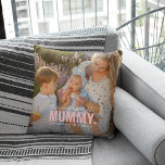 Cute Custom Photo Keepsake MUMMY Gift Cushion<br><div class="desc">Modern Custom Photo Pillow with the text 'There's no one quite like MUMMY' featuring a combination of script and sans typography and a cute little heart. Personalise with the name/s of whom it's from. This pillow would work for (grandpa, mother, father, sister etc). A precious keepsake gift for family members....</div>