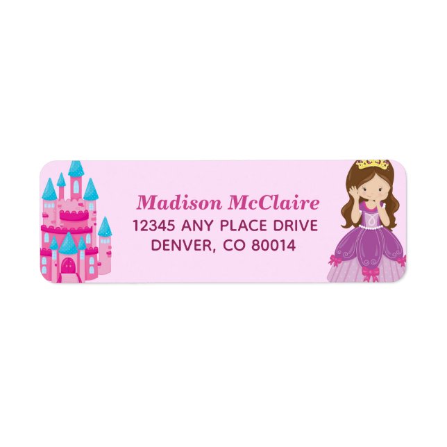 Cute Custom Pink Princess Castle Fairy Tale (Front)