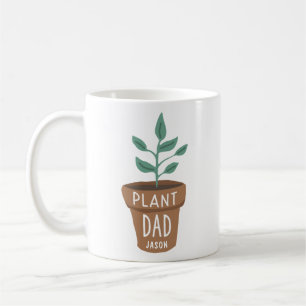 Cute Custom Plant Dad  Coffee Mug