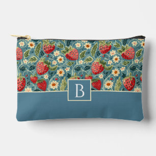 Cute Custom Strawberry Pattern Accessory Pouch
