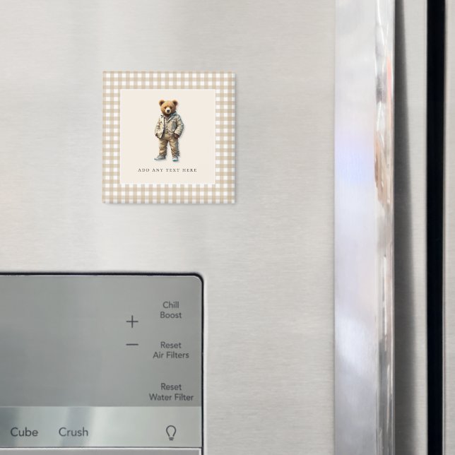 Cute  custom teddy  magnet (In Situ (Fridge))
