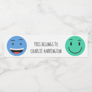 Cute custom text bottle labels