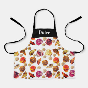 Cute Custom Text Muffins Croissants Cinnamon Rolls Apron