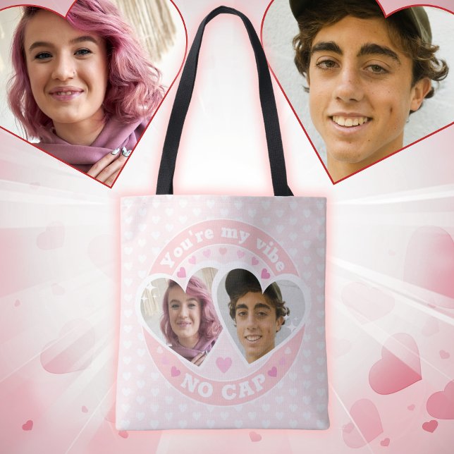 Cute Custom Valentines Photo  Tote Bag (Creator Uploaded)