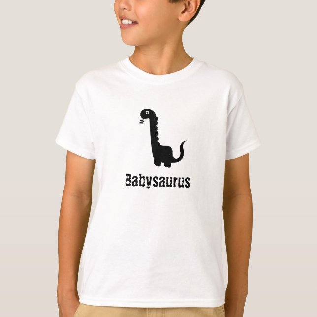 Cute customisable babysaurus Family Dinosaur T-Shirt (Front)