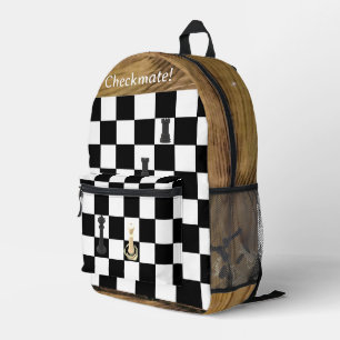 Cute Customisable Chess Themed Printed Backpack