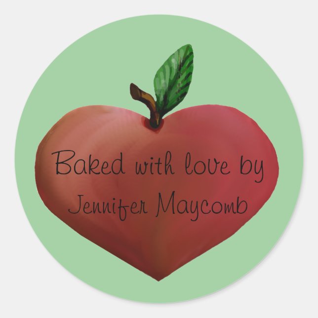 Cute customisable kitchen gift stickers (Front)