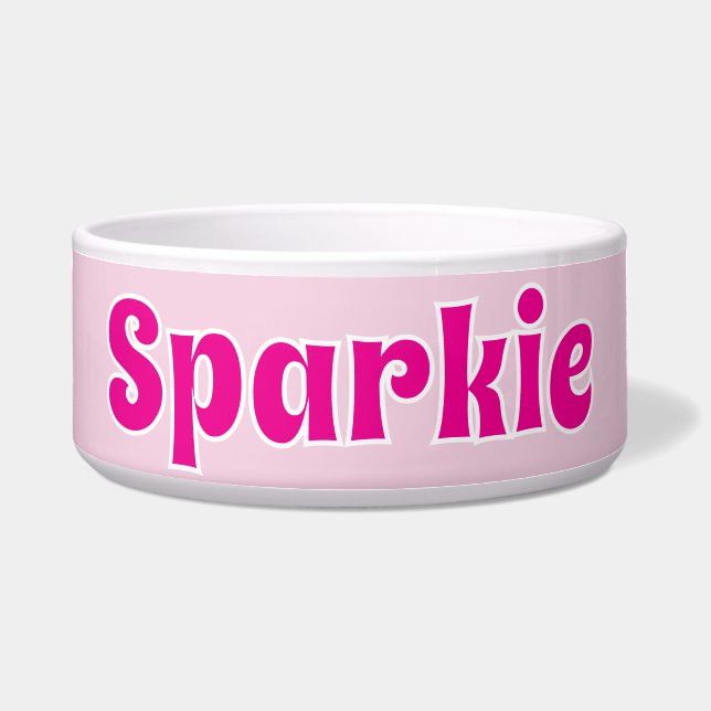Cute Customisable Pink Playful Dog Cat Pet  (Front)