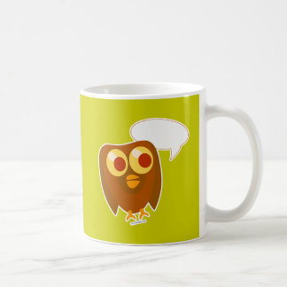 Cute Customisable Saying Owl Cartoon Character Coffee Mug