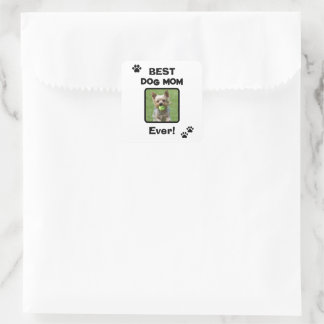Cute Customise Best Pet Dog Cat Mum Mum Ever Square Sticker