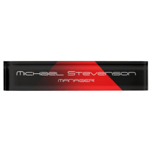 Cute Customise Text Professional Desk Nameplate