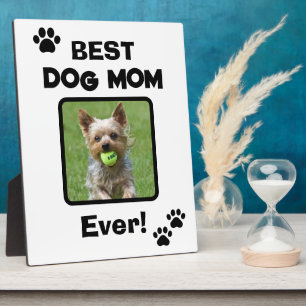 Cute Customize Best Pet Dog Cat Mom Mum Ever Plaque
