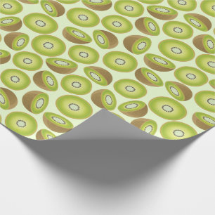 Cute Cut Kiwi Pattern Wrapping Paper