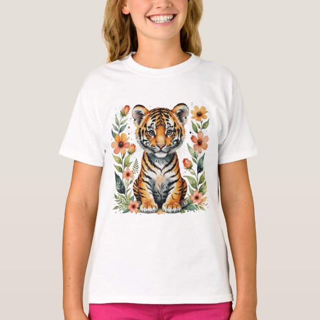 Cute cute tiger cub T-Shirt (Front)