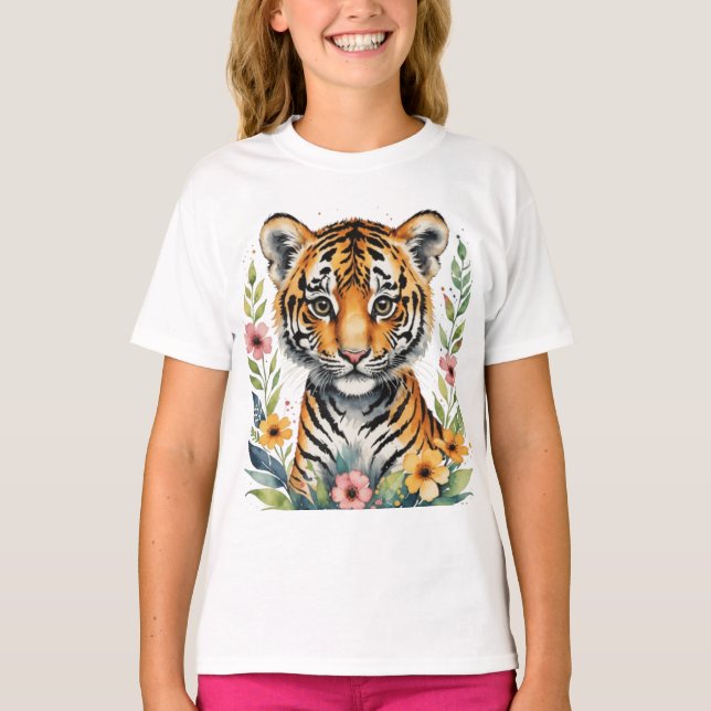 Cute cute tiger cub T-Shirt (Front)