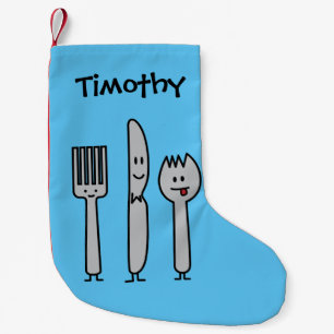 Cute Cutlery Utensils Fork Knife Spork Spoon Happy Small Christmas Stocking