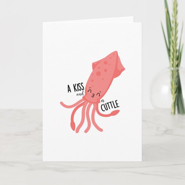Cute Cuttlefish  Card (Front)