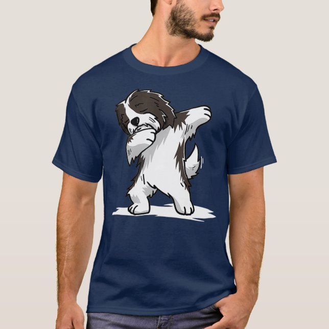 Cute Dabbing Havanese Dog  Funny Dab Dance Gift T-Shirt (Front)