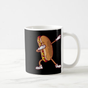 Cute Dabbing Hot Dog Design For Kids Men Women Dan Coffee Mug