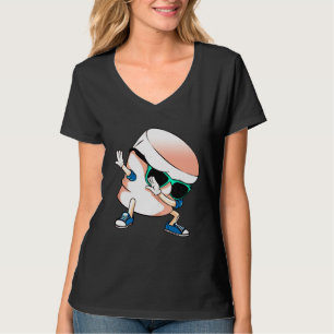 Cute Dabbing Marshmallow Dance Dab Dancing Graphic T-Shirt