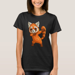 Cute Dabbing Red Panda For Boys Girls Red Panda T-Shirt