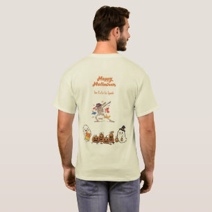 Cute Dabbing Skeleton Kawaii Halloween Ghosts T-Shirt
