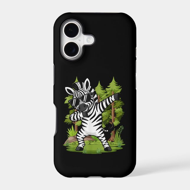 Cute Dabbing Zebra Funny Zebra Dance Animal  (Back)