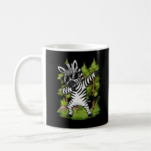 Cute Dabbing Zebra Funny Zebra Dance Animal Coffee Mug