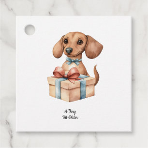Cute Dachshund Birthday Mug A Tiny Bit Older Favour Tags