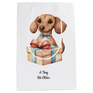 Cute Dachshund Birthday Mug A Tiny Bit Older Medium Gift Bag