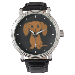 Cute Dachshund Cartoon Wiener Dog Watch