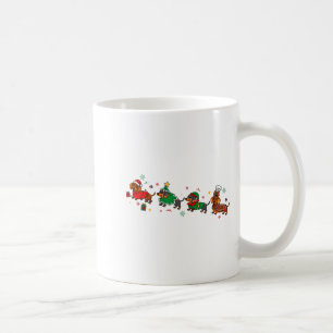 Cute Dachshund Christmas Parade Christmas Coffee Mug