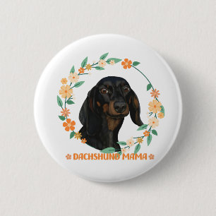 Cute Dachshund - Dachshund Mama 6 Cm Round Badge
