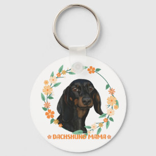 Cute Dachshund - Dachshund Mama Key Ring