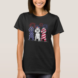 Cute Dachshund Dog  American Flag 4th Of July Usa T-Shirt