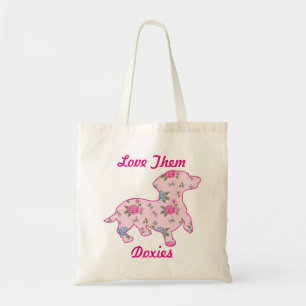 Cute Dachshund Dog Tote Bag