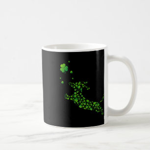 Cute Dachshund Dog With Irish Shamrock St Patricks Coffee Mug