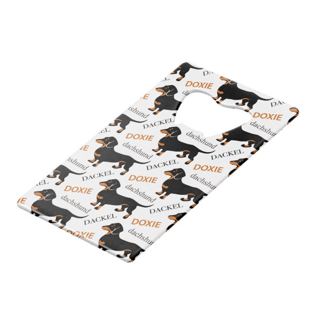 Cute Dachshund Doxie Dog Pattern (Front Angled)