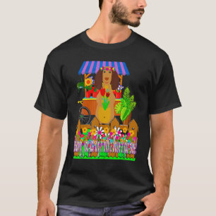CUTE DACHSHUND FUNNY WIENER DOG GARDENING DOXIE D T-Shirt
