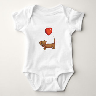 Cute Dachshund Gift Baby Bodysuit