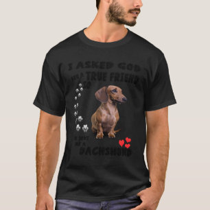 Cute Dachshund Gift Wiener Weenie Dog Lover Dachsh T-Shirt